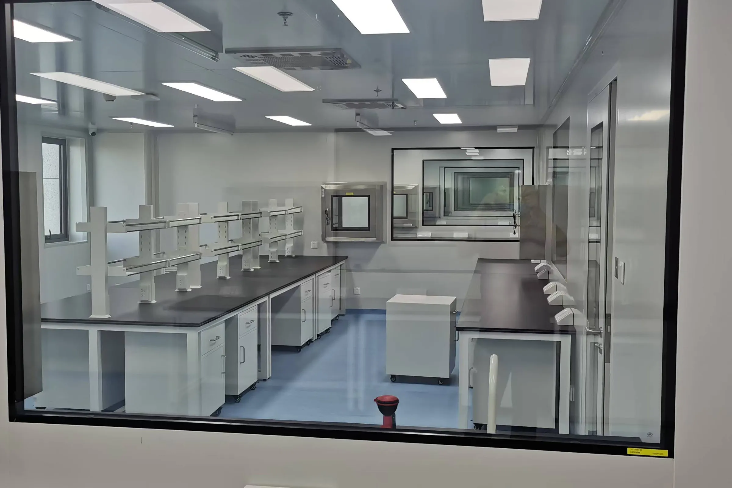 Instrument room in a testing laboratory